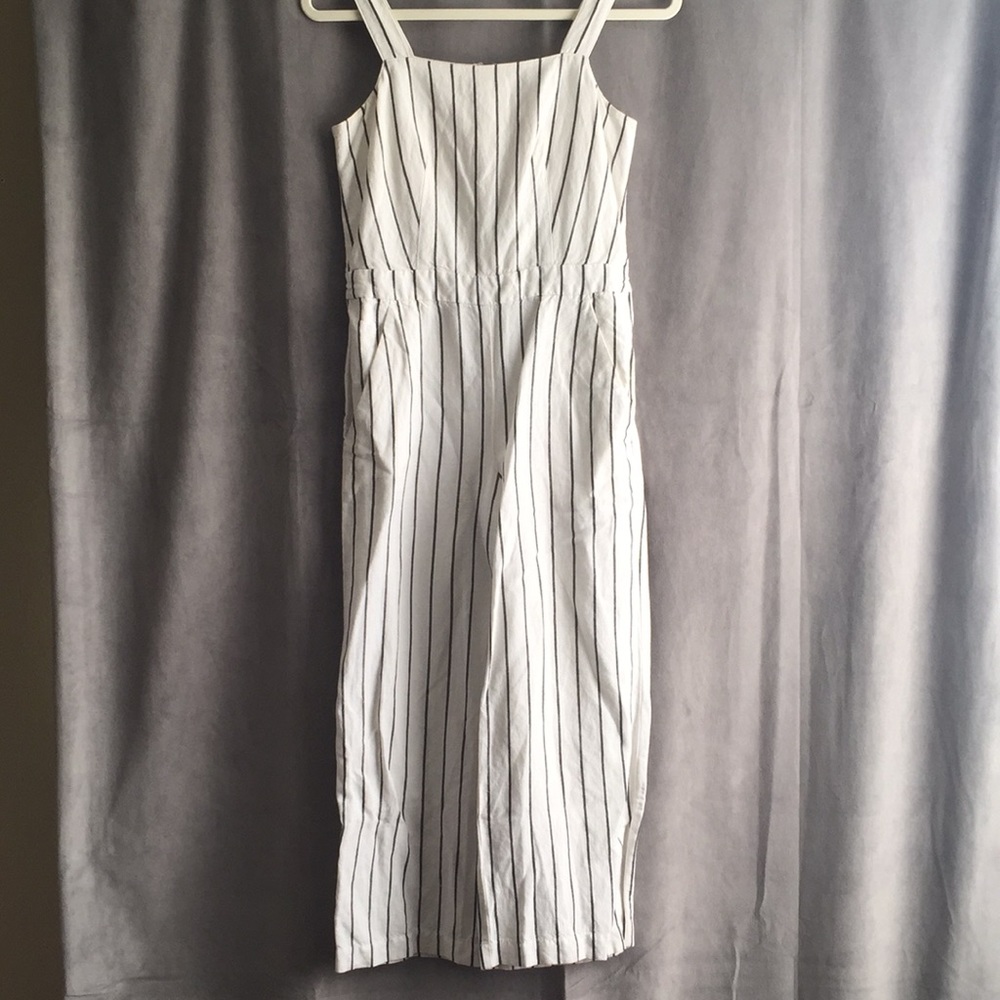 Striped Loft jumpsuit